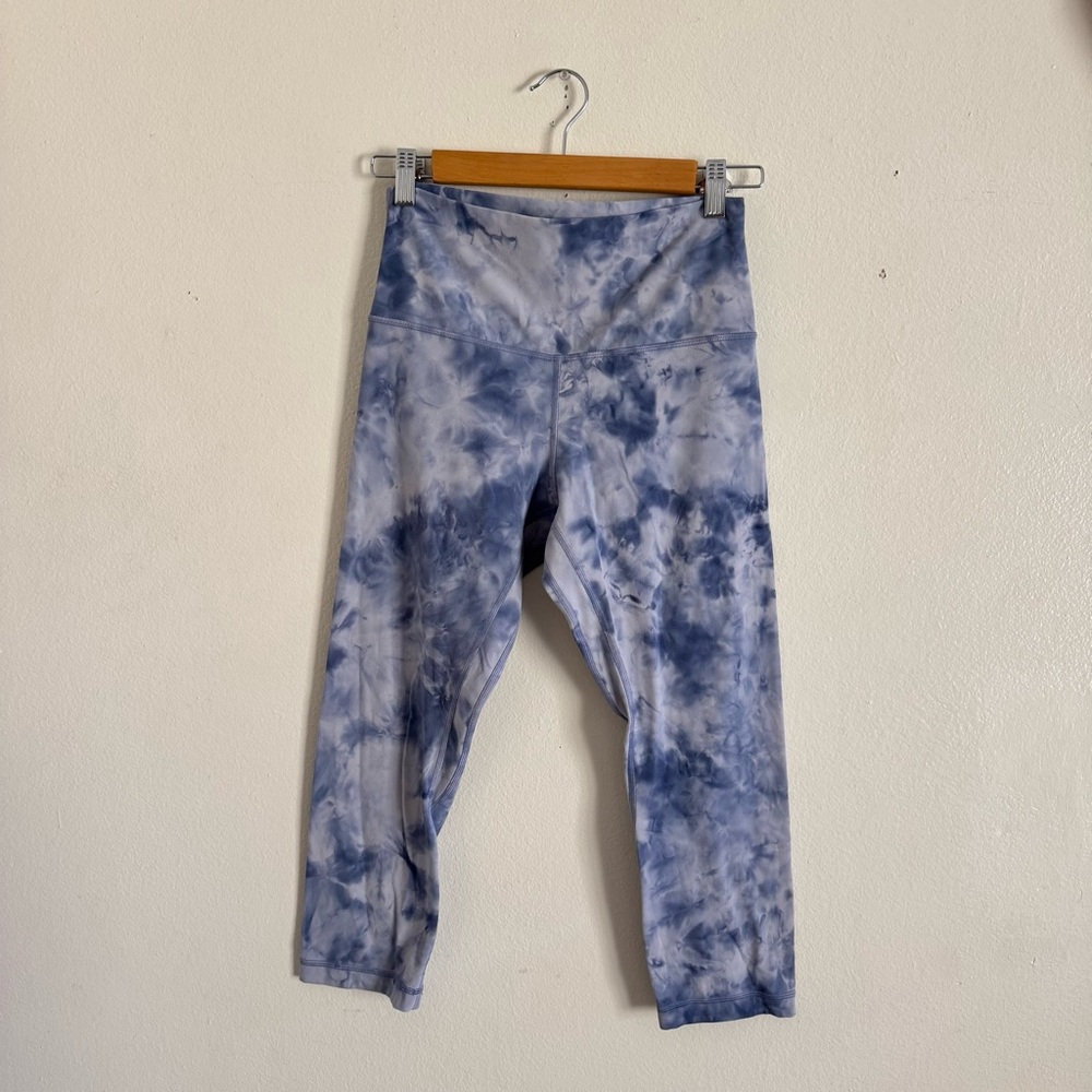Lululemon Align Crop 21 Diamond Dye Iced Iris Peri Purple 8